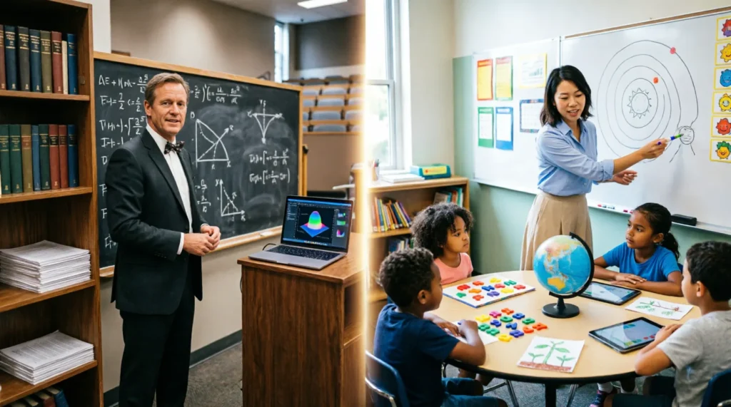 Professor vs Teacher: Only 3 Criteria Define the Rank
